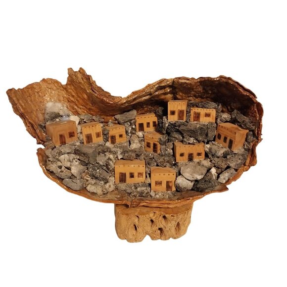 Pueblo Cholla Cactus Sculpture Vintage - Picture 1 of 8